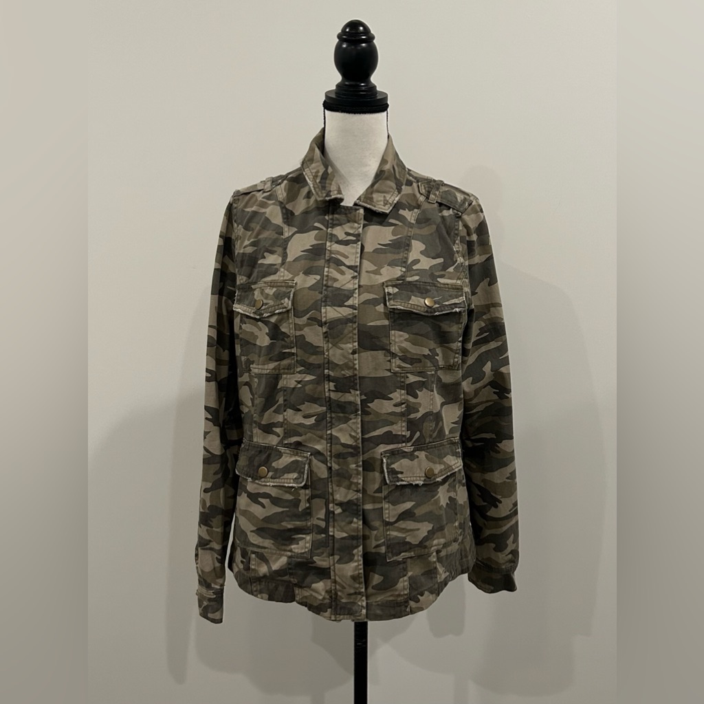 Mudd Distressed Camp Jacket